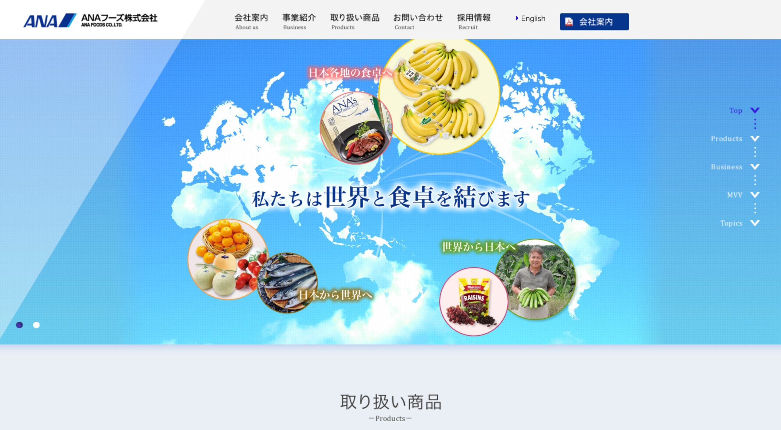 ANAフーズ株式会社 コーポレートサイト