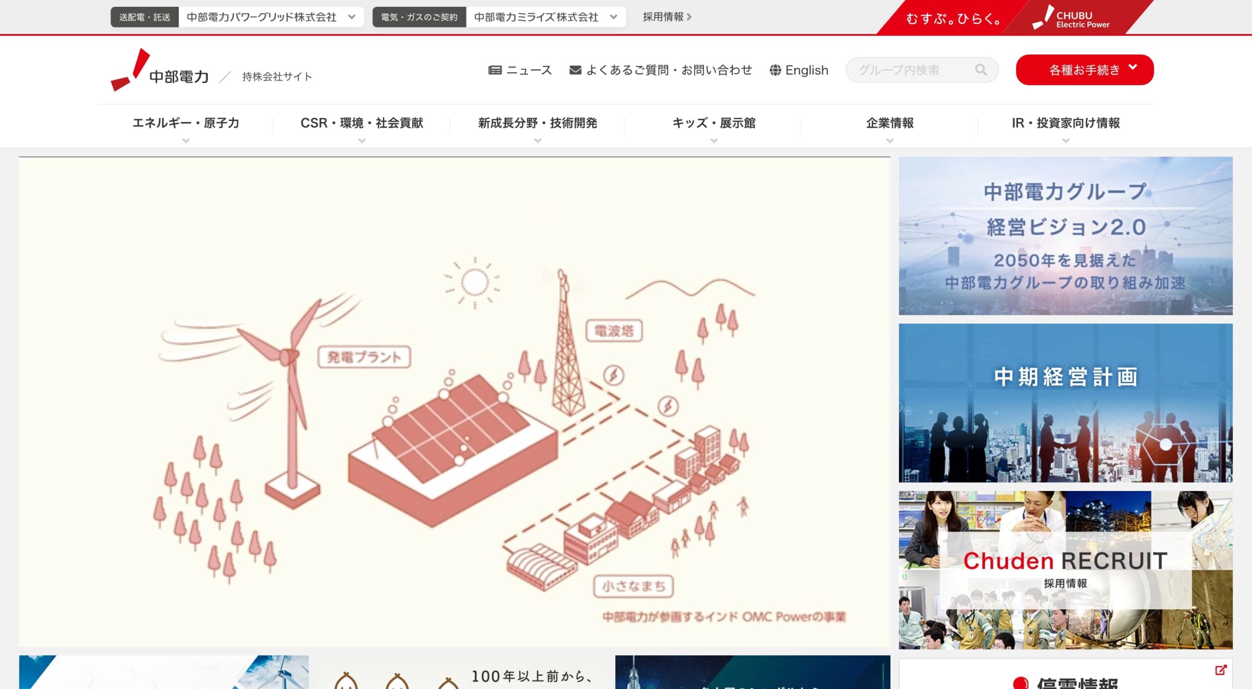 中部電力株式会社 コーポレートサイト